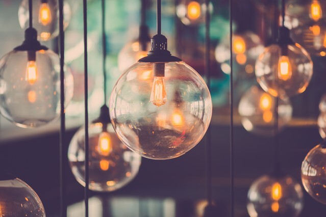 Beautiful retro luxury light lamp decor